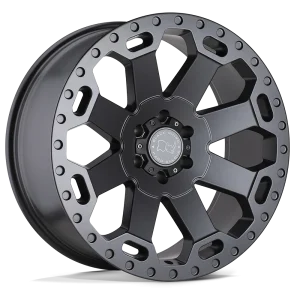 Black Rhino – WARLORD – Gunmetal – 17″x8″ 30mm – All weather Wheels – 1780WAR305127G71